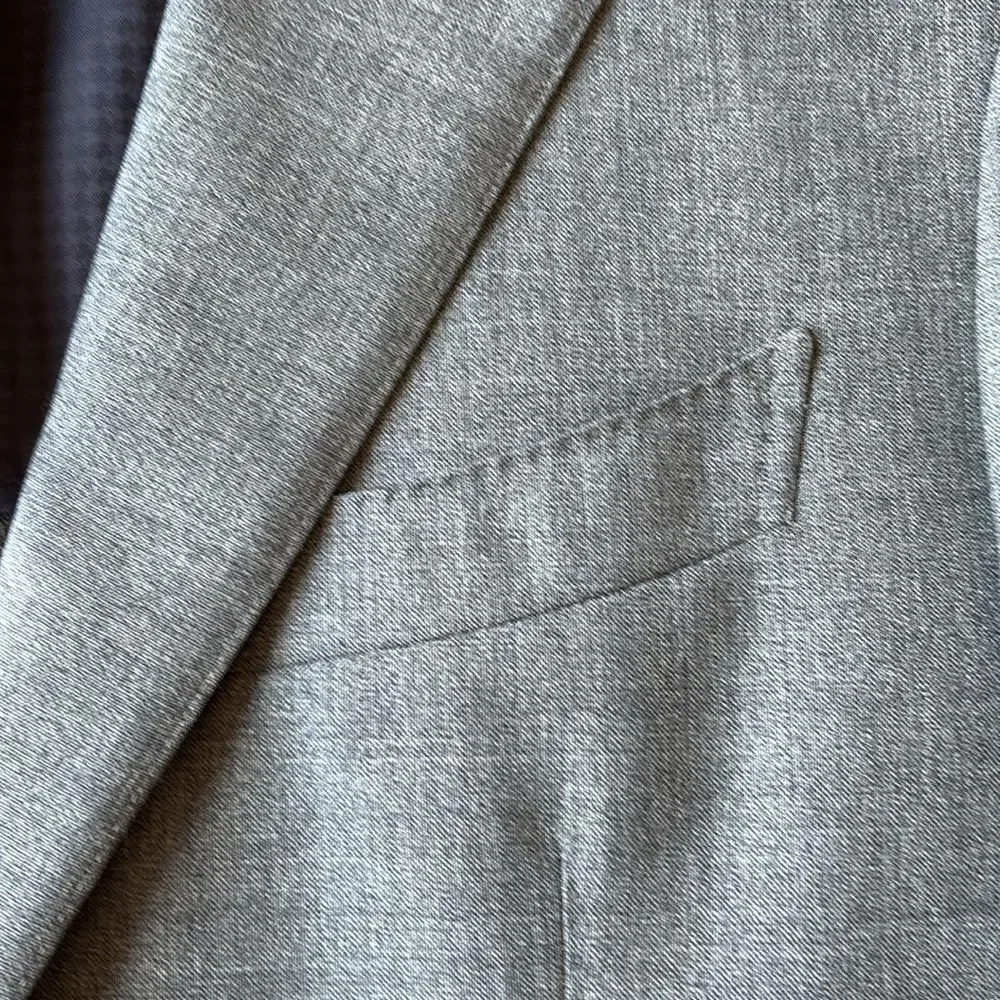 2022 SuitSupply Suit Supply La Spalla 21 Micron Tropical Wool Blazer Slim 46 R